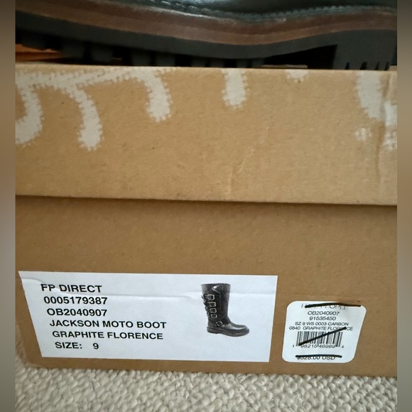 We the free Jackson Moto Boots graphite Florence Size 9 NWT NIB - Picture 9 of 15